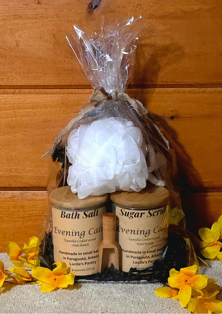 Evening Calm scent spa gift set